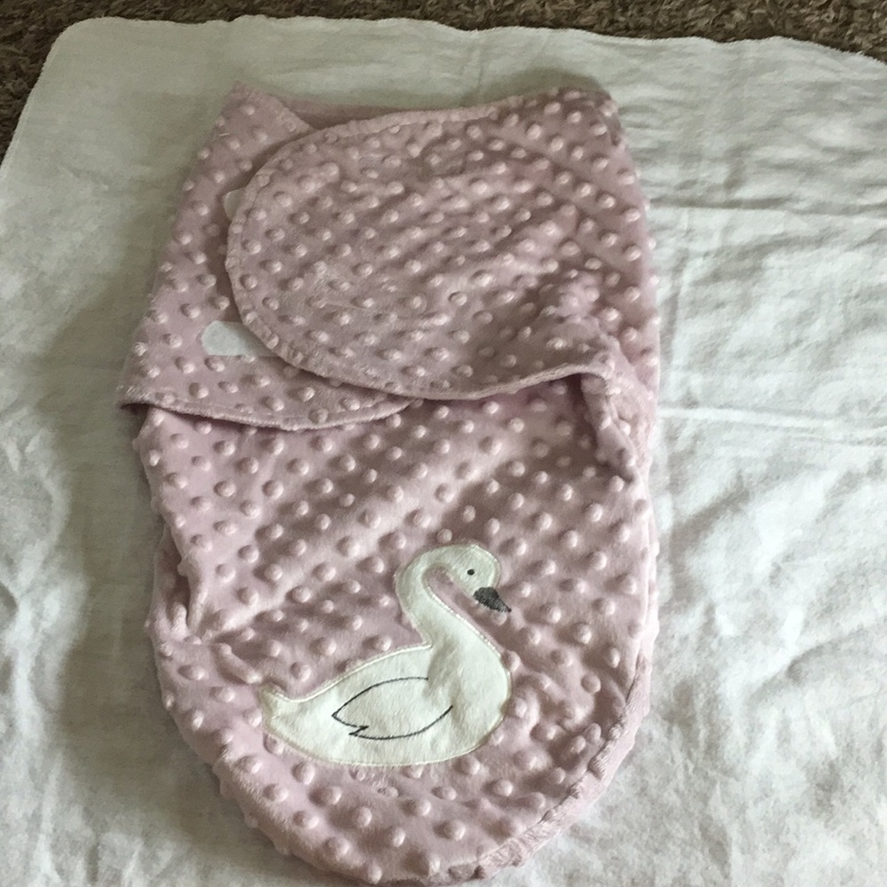 Purple swan swaddle.